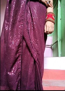 Sequin saree