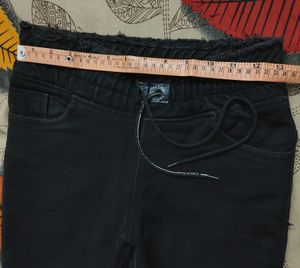High Waist Skinny Fit Black Jeans