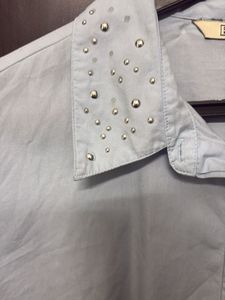 Studded Light Blue Shirt