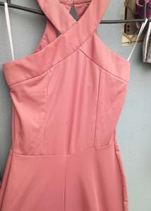 Dusty Rose Halter Jumpsuit
