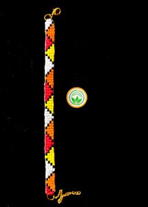 Hand Made Classic multicolour Wide Bead Bracelet