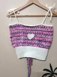 Handmade Knitted Crop Top