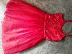 Beutiful Red Dress For Girls &amp; Women Free Size