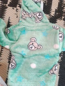 Bear Print Woolen Set