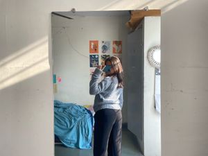 zara Cozy Gray V-Neck Sweater