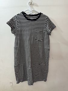 Striped Long T-Shirt Dress
