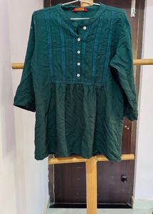 Elegant Green Long Sleeve Top