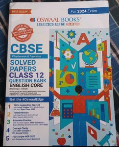 OSWAAL CBSE SOLVED PAPERS FOR CLASS 12TH