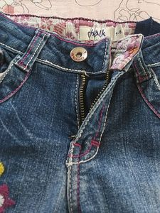 Design Blue Jeans For 5-6 Years Girl