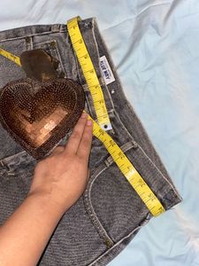 High Waist Wide Straight Fit Jeans
