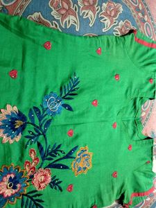 Beautiful Green Colour Kurta