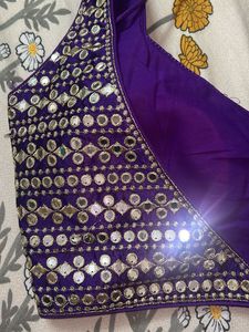 Purple Embellished Blouse