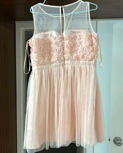 PARTY PEACHY-PINK DRESS