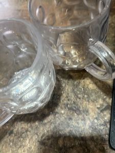 Vintage Crystal Mugs - Set of 2