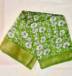 Banarasi Parcha Printed Saree