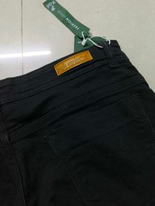 Black High waist Straight Jeans