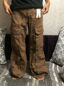 H&amp;m Brown Baggy Cargos