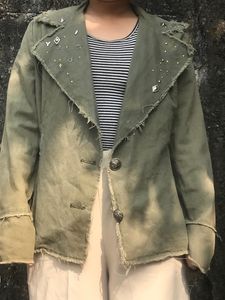 Y2k Olive Green Jacket