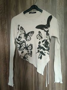 Butterfly Print Top