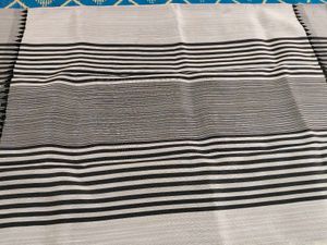 Striped Black &amp; White Saree