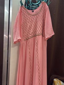 Peach Embellished Gown