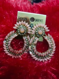 Pink Fashion Earrings