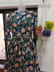 floral gown party wear