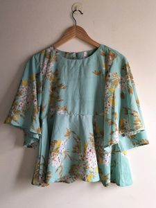 Beautiful Bell Sleeves Short Top