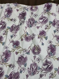 New White Top With Purple Prints