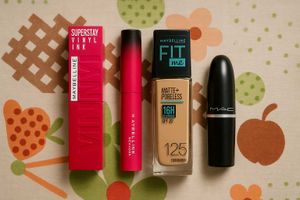 Maybelline Combo With Free Mac Lipstick