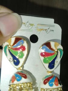 Colorful Jhumka Earrings