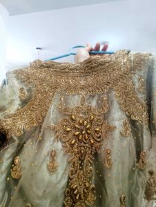 Elegant Gold Stone Garara Suit