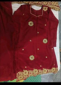 Beautiful 😍 Wine Suit Full New Dress Go For It
