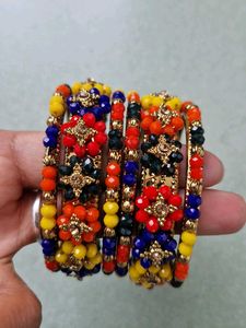 Colorful Beaded Bangles