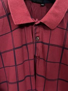 Maroon Plaid Shirt