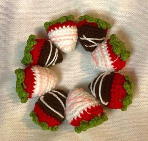 Chocolate Covered Strawberry Keychain