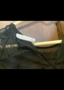 Zara Net Black Top