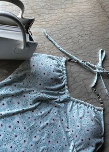 Floral Halter Mini Dress