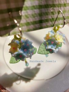 ✨️🌞Hydrangea Flower Drop Earrings🌞✨️