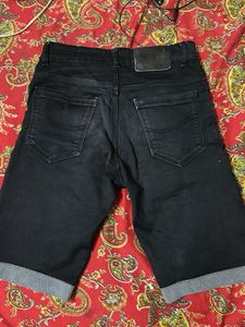 Black Denim Shorts