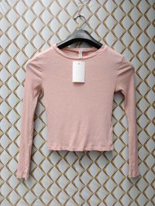 New With Tag Korean Ribbed H&amp;M Peach Top