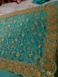 Expansive Embroidery Full Work Saree 🔥