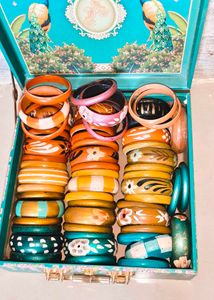 19 Bangles Collection Combo Set With Box