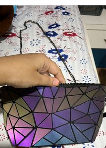 New Luminous Geometric Sling Bag
