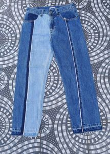Unique Patchwork Jeans size -28