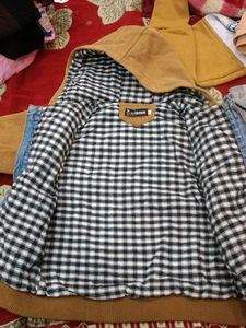 1 soft bag free Stylish Kids' Denim &amp; Fleece Jacke