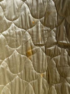 Beige And Gold Bedcover With Cushions
