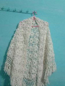Hand Made Woollen Shawl  Floral Work