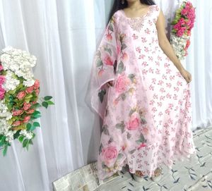 Elegant Floral Print Salwar Suit