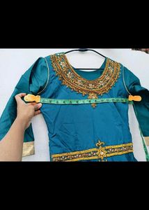 Teal Embroidered Kurta Set